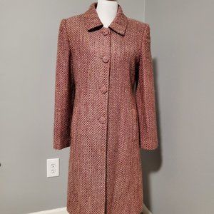 Talbot's women's pink winter pea coat